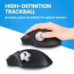 Perixx PERIPRO-303X2F 1.34 Inches Sports Trackball 2 pcs Pack - Fun Novelty Baseball and Soccer Design - Compatible for M570  M575  PERIMICE