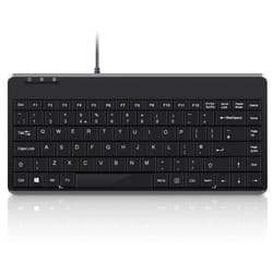 Perixx PERIBOARD-409U Mini Wired Keyboard - USB - 315x147x21mm - UK Layout