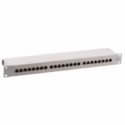 EFB Elektronik 37666.1M, 10000 Mbit/s, RJ-45, Gold, Cat6a, Grey, Rack mounting