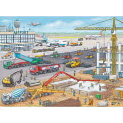 Ravensburger Construction at the Airport Jigsaw puzzle 100 pc(s) Vehicles