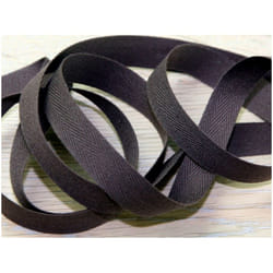 Prym 15mm Strong Cotton Herringbone Tape Dark Brown - per metre