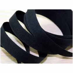 Prym 15mm Extra Strong Cotton Tape Black - per metre
