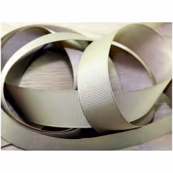 Prym 16mm Ribbed Polyester Tape Beige - per metre
