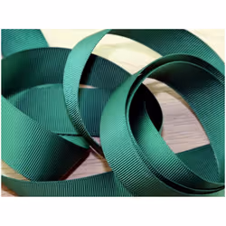 Prym 16mm Ribbed Polyester Tape Green - per metre