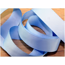 Prym 16mm Ribbed Polyester Tape Light Blue - per metre