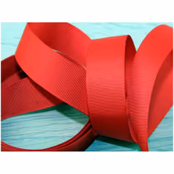 Prym 16mm Ribbed Polyester Tape Red - per metre