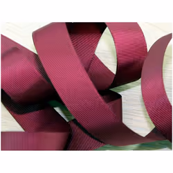 Prym 16mm Ribbed Polyester Tape Bordeaux - per metre