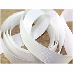 Prym 26mm Ribbed Polyester Tape White - per metre