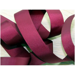 Prym 38mm Ribbed Polyester Tape Bordeaux - per metre