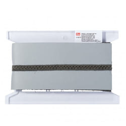 Prym 14mm Velour Braid Trim Grey - per metre