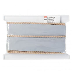 Prym 7mm Faux Suede Plait Braid Trim Beige - per metre