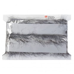 Prym 10mm Faux Fur Trim Grey - per metre