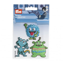 Prym Self Adhesive Patch Motif Monstors - per pack of 3