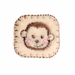 Prym Patch Motif Monkeys Head - per pack of 2