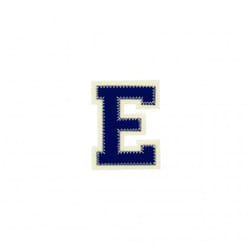 Prym Patch Motif Alphabet Letter  Blue Letter E - each