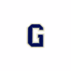 Prym Patch Motif Alphabet Letter Blue Letter G - each