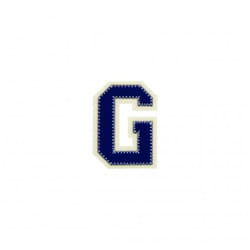 Prym Patch Motif Alphabet Letter  Blue Letter G - each