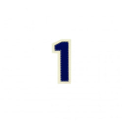 Prym Patch Motif Number  Blue Number 1 - each