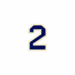 Prym Patch Motif Number  Blue Number 2 - each