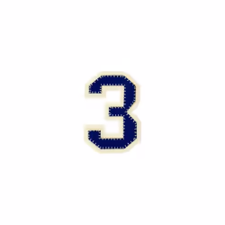 Prym Patch Motif Number  Blue Number 3 - each