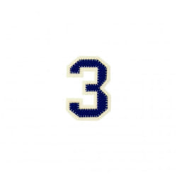 Prym Patch Motif Number  Blue Number 3 - each