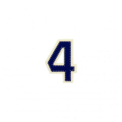 Prym Patch Motif Number  Blue Number 4 - each