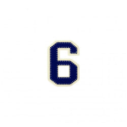 Prym Patch Motif Number  Blue Number 6 - each