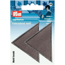 Prym Triangular Patch Motif  Large - Grey - per pack of 2