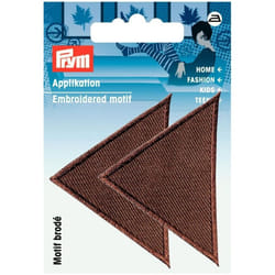 Prym Triangular Patch Motif  Large - Brown - per pack of 2