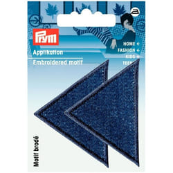 Prym Triangular Patch Motif  Large - Dark Denim - per pack of 2