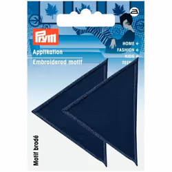 Prym Triangular Patch Motif  Large - Dark Blue - per pack of 2