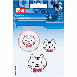 Prym Patch Motif Cats Faces - per pack of 3