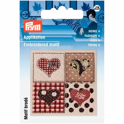 Prym Patch Motif Handmade Brown & Beige - each