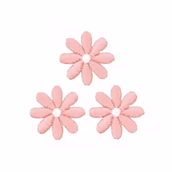 Prym Patch Motif Flowers Pastel Pink - per pack of 3