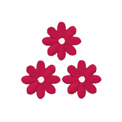 Prym Patch Motif Flowers Cerise Pink - per pack of 3