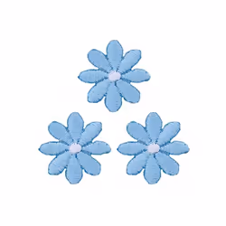 Prym Patch Motif Flowers  Light Blue - per pack of 3
