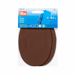 Prym Faux Nappa Leather Elbow Patches Dark Brown - per pack of 2