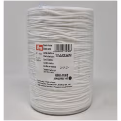 Prym 3mm Super Soft Round Elastic Cord White - per metre