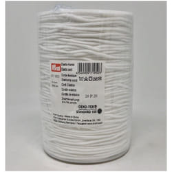 Prym 3mm Super Soft Round Elastic Cord White - per metre