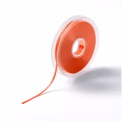Prym Satin Ribbon Neon Orange - 3mm - per metre
