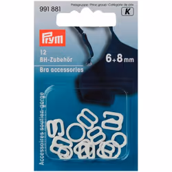 Prym Bra Strap Accessories White - per pack of 12