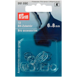 Prym Bra Strap Accessories  Clear - per pack of 12