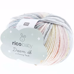 Rico Design Baby Dream dk, Baby, Multicolour, Polyacrylic/Polyamide, 115 m, 50% Polyacryl, 50% Polyamid, 3.5 - 4