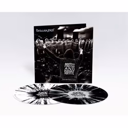 Discharge 'Protest And Survive - The Anthology' 2LP White Black Splatter Vinyl