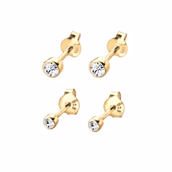 Elli by Julie & Grace 4050878532734 earring Stud earrings Sterling silver Gold