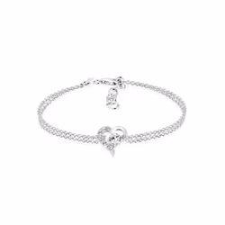 Elli by Julie & Grace 4050878538545, Chain bracelet, Round link chain, Hearts & Love, Female, Sterling silver