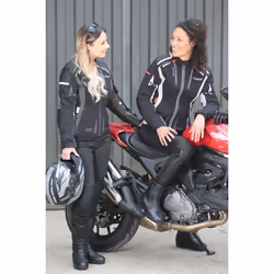 Büse Linda Ladies Motorcycle Textile Jacket, black-grey, Size 46 for Women - Additional view 2