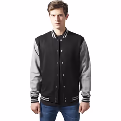 Urban Classics TB207, Male, Adult, 2 pockets, Clothing button, Cotton, Polyester, Black, Grey