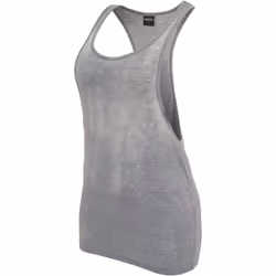 Urban Classics Ladies Loose Burnout Tank, Tank top, Adult, Female, Blue, Monochromatic, M