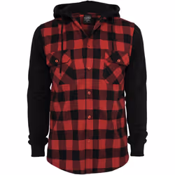Urban Classics TB513, Shirt, Adult, Male, Black, Red, Pattern, Geometric pattern